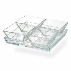 Coupon ⌛ BarMan Four Section Glass Condiment Tray ????