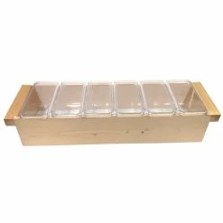 Best Sale ???? BarMan BarConic® Natural Wood Condiment Holder - Size Options ???? -Bar Products Shop CH NATWOOD 6 Main 700x700
