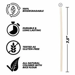 Deals ???? BarMan Pasta Straws - Gluten-Free - 7.5" - White - 150 Pack ???? -Bar Products Shop STR PASTA LWHT150 BPC 2 700x700