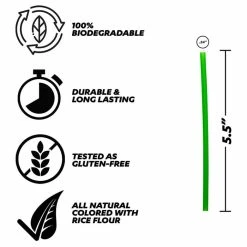 Top 10 ???? BarMan Pasta Cocktail Straws - Gluten-Free - 5.5" - Green - 190 Pack ???? -Bar Products Shop STR PASTA SGR190 GREEN 700x700