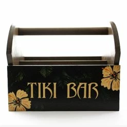 Flash Sale ???? BarMan CUSTOMIZABLE WOODEN CONDIMENT CADDY - TIKI ⌛ -Bar Products Shop Wooden condiment caddy3 700x700