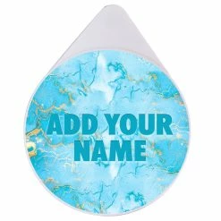 Top 10 ???? BarMan ADD YOUR NAME - Custom Glass Rimmer Lid - Turquoise Marble ????