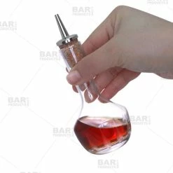 Flash Sale ⌛ BarMan BarConic® Bitters Bottle - Feather Etched Glass - 3oz ???? -Bar Products Shop barconic fetched glass bitter bottle 700x700