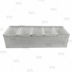 Hot Sale ✨ BarMan BarConic® ???? Hammered Stainless Steel Condiment Holder - 5 Pint ????