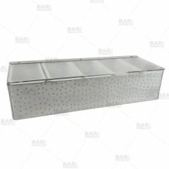 Hot Sale ✨ BarMan BarConic® ???? Hammered Stainless Steel Condiment Holder - 5 Pint ???? -Bar Products Shop barconic hammered stainless steel condiment holder 5 pint bpc 800 700x700