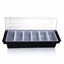Coupon ???? BarMan Black Condiment Holder (Fruit Trays) With Ice Compartment ???? 11 Coupon ???? BarMan Black Condiment Holder (Fruit Trays) With Ice Compartment ???? -Bar Products Shop black condiment holder 6x1pint insert tray 1 700x700