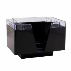 Promo ???? BarMan NAPKIN BAR CADDY - 3 COMPARTMENT- BLACK/CLEAR ????