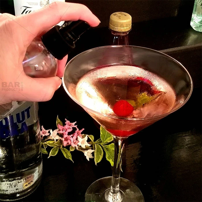 Deals ???? BarMan Boston Round Craft Bartending Bottle W/ Black Atomizer - Clear 4oz ???? 2 Deals ???? BarMan Boston Round Craft Bartending Bottle W/ Black Atomizer - Clear 4oz ???? - Image 2