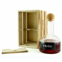 Flash Sale ⌛ BarMan Master Mixology Corked Chalkboard Bottle - 40 Ounce ???? 7 Flash Sale ⌛ BarMan Master Mixology Corked Chalkboard Bottle - 40 Ounce ???? -Bar Products Shop chalk wine decanter crate 2 700x700