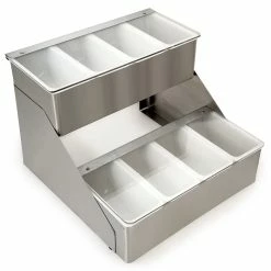 Coupon ???? BarMan BarConic® Stainless Steel Double Decker Condiment Holder - 8 Pint ????