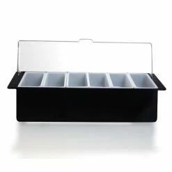 Hot Sale ???? BarMan 6-Pint Bar Condiment Holder With Angled Face & Ice Compartment ???? 11 Hot Sale ???? BarMan 6-Pint Bar Condiment Holder With Angled Face & Ice Compartment ???? -Bar Products Shop contiment holder with large face opening 700x700