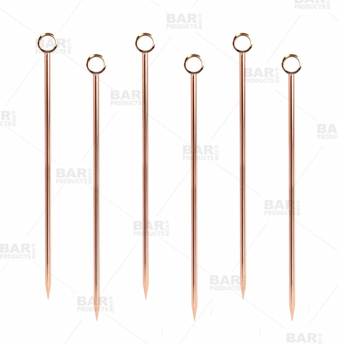 Brand new ???? BarMan Copper Plated Cocktail Picks - Pack Of 6 ⭐ 1 Brand new ???? BarMan Copper Plated Cocktail Picks - Pack Of 6 ⭐