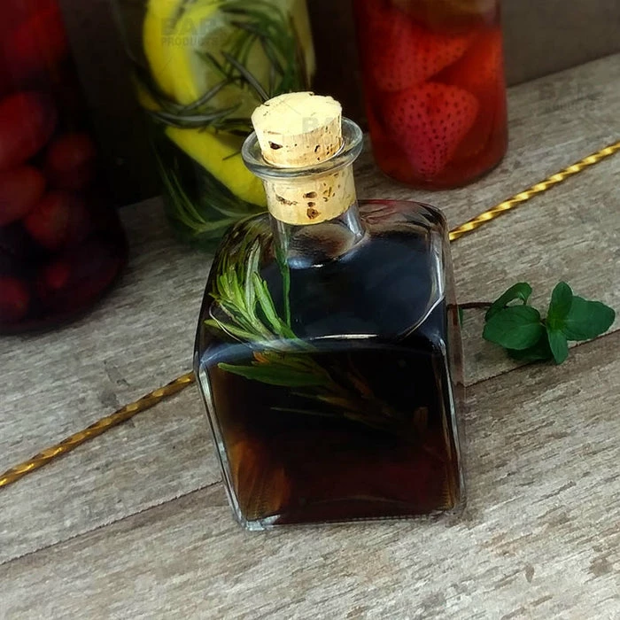 Wholesale ???? BarMan Square Craft Bartending Bottle W/ Cork - Clear 7oz / 210ml ???? 2 Wholesale ???? BarMan Square Craft Bartending Bottle W/ Cork - Clear 7oz / 210ml ???? - Image 2