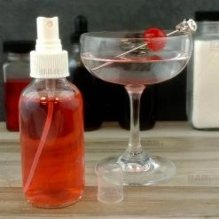 Wholesale ???? BarMan Boston Round Craft Bartending Bottle W/ White Atomizer - Clear 4oz ???? -Bar Products Shop craft bottle w white atomizer bpc 5 700x700