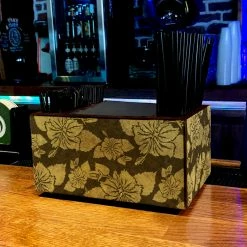 Discount ???? BarMan Wooden Bar Caddy - Rustic Hibiscus - Earth Tones ✔️ 8 Discount ???? BarMan Wooden Bar Caddy - Rustic Hibiscus - Earth Tones ✔️ -Bar Products Shop custom wood caddy HIB ERTH WEB ACTION 700x700