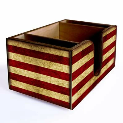 Discount ⭐ BarMan Wooden Bar Caddy - Rustic American Flag ???? 3 Discount ⭐ BarMan Wooden Bar Caddy - Rustic American Flag ???? - Image 3