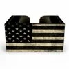 Best reviews of ???? BarMan Wooden Bar Caddy - Black American Flag ⭐