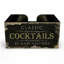 Top 10 ???? BarMan Customizable Wooden Bar Caddy - Classic Cocktails ⭐