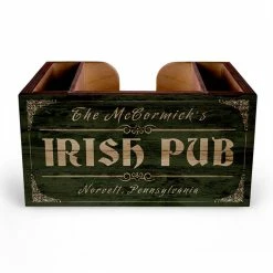 Cheap ???? BarMan Customizable Wooden Bar Caddy - Irish Pub ????