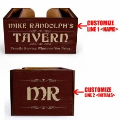 Cheapest ???? BarMan Customizable Wooden Bar Caddy - Tavern ???? 8 Cheapest ???? BarMan Customizable Wooden Bar Caddy - Tavern ???? -Bar Products Shop custom wood caddy tavern web 5 700x700