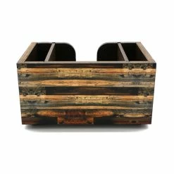 Bar Products Shop 34 Cheapest ???? BarMan Wooden Bar Caddy - Rustic Wood Planks ????