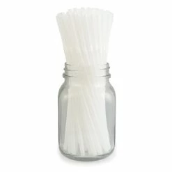New ???? BarMan Eco-Friendly PLA Bendable Straws - 8 ¼” Clear - Packs Of 100 ????