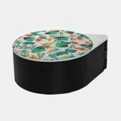 Brand new ???? BarMan Glass Rimmer Lid - Floral Pattern ???? -Bar Products Shop floral black 700x700