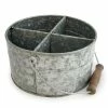 Promo ???? BarMan Galvanized Table Caddy - Round ????