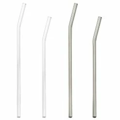 Best Pirce ⭐ BarMan Borosilicate Glass Straws - Bent ????
