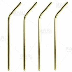 Brand new ???? BarMan Gold Plated Cocktail Straws - 4 Pack ????