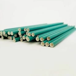 Buy ???? BarMan BarConic® "Eco-Friendly" Paper Straws - 7 3/4" Solid Green - 100 Pack ???? -Bar Products Shop green paper straw bpc 1 700x700