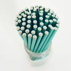 Buy ???? BarMan BarConic® "Eco-Friendly" Paper Straws - 7 3/4" Solid Green - 100 Pack ???? -Bar Products Shop green paper straw bpc 3 700x700