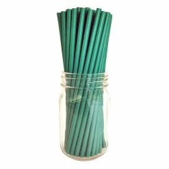 Buy ???? BarMan BarConic® "Eco-Friendly" Paper Straws - 7 3/4" Solid Green - 100 Pack ????