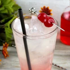 Deals ???? BarMan Olea™ Metal Cocktail Straw - Gun Metal Plated ⭐ -Bar Products Shop gunmetal metal straw bpc 4 700x700