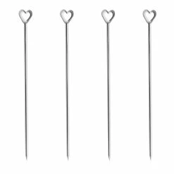 Promo ✨ BarMan BarConic® Heart Shaped Cocktail Picks - 4 Pack ????