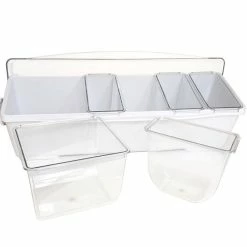 Coupon ???? BarMan Condiment Holder (4) 1-Quart (1) 2-Quart Fruit Trays - White ???? -Bar Products Shop holder white4 700x700