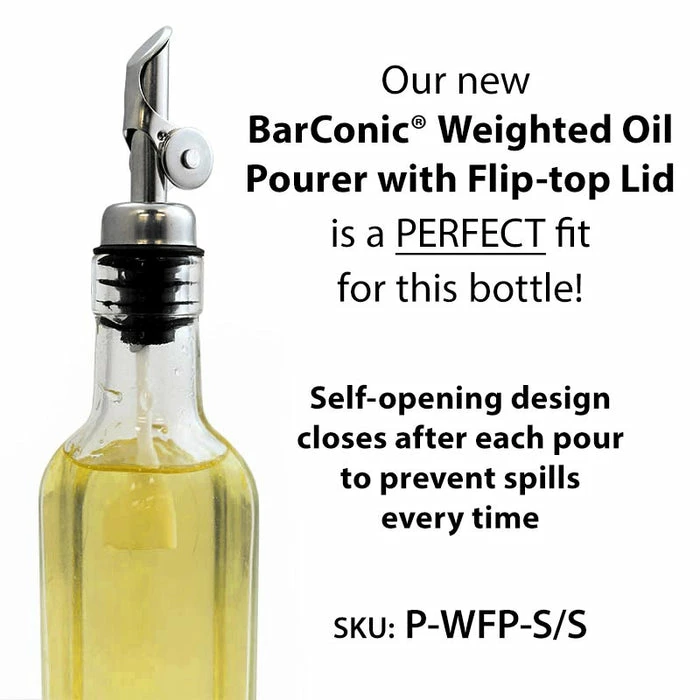 Deals ⌛ BarMan BarConic® Antique Glass Bottle - Oil - Vinegar - Mixer - 6oz ❤️ 8 Deals ⌛ BarMan BarConic® Antique Glass Bottle - Oil - Vinegar - Mixer - 6oz ❤️ - Image 8