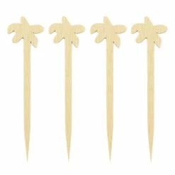 Bar Products Shop 22 Deals ❤️ BarMan BarConic® Bamboo Palm Tree Cocktail Picks - 100 Pack ????