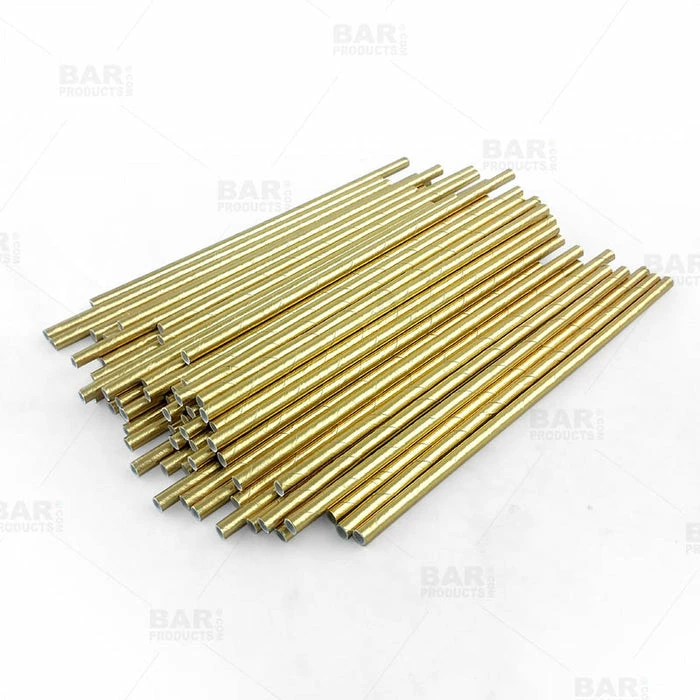 Best deal ❤️ BarMan BarConic® Eco-Friendly Paper Straws - Gold Metallic - Pack Of 100 ???? 3 Best deal ❤️ BarMan BarConic® Eco-Friendly Paper Straws - Gold Metallic - Pack Of 100 ???? - Image 3