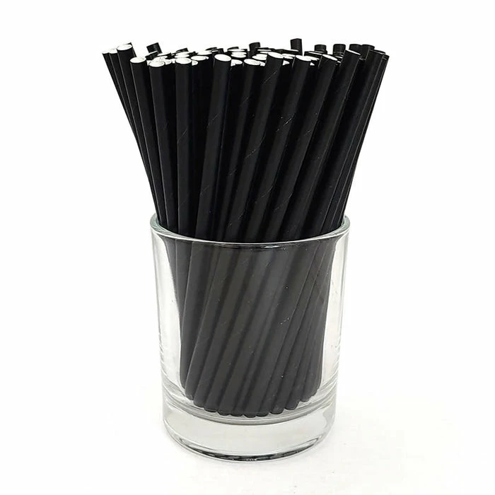 Wholesale ❤️ BarMan BarConic® Paper Straws - Eco Friendly - 5 3/4" Solid Black - 100 Pack ???? 1 Wholesale ❤️ BarMan BarConic® Paper Straws - Eco Friendly - 5 3/4" Solid Black - 100 Pack ????