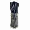 Brand new ???? BarMan BarConic® "Eco-Friendly" Jumbo Paper Straws - 7 3/4" Solid Black - 100 Pack ????