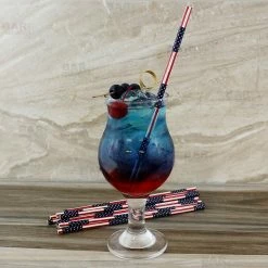 Budget ???? BarMan BarConic® "Eco-Friendly" Paper Straws - 7 3/4" USA Flag - Packs Of 100 ✨ -Bar Products Shop paper straws flag bpc 6 700x700