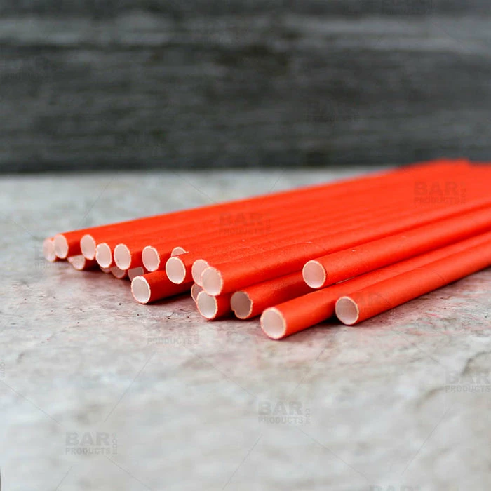 Promo ???? BarMan BarConic® "Eco-Friendly" Paper Straws - 7 3/4" Orange - Packs Of 100 ???? 4 Promo ???? BarMan BarConic® "Eco-Friendly" Paper Straws - 7 3/4" Orange - Packs Of 100 ???? - Image 4