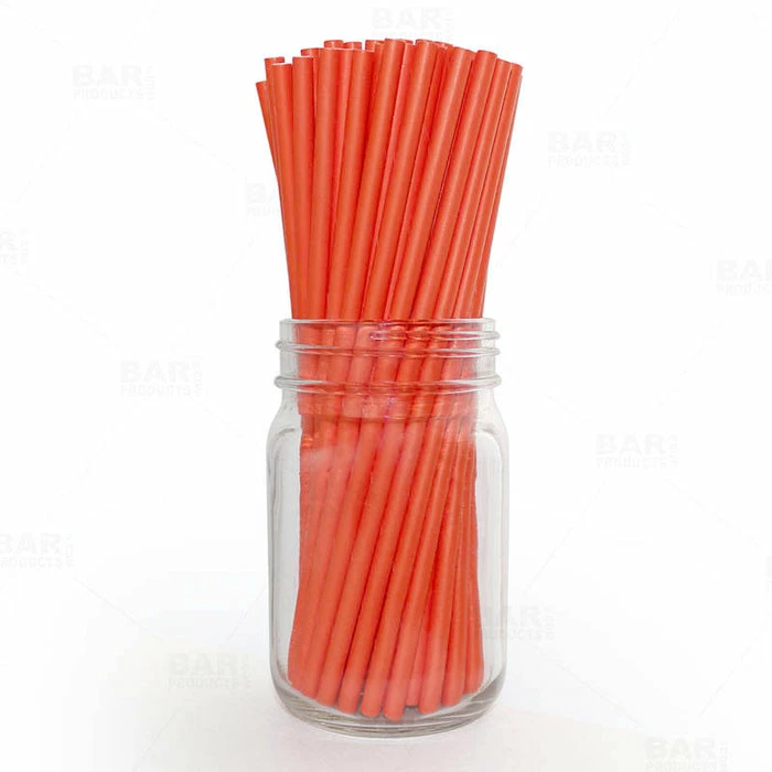 Promo ???? BarMan BarConic® "Eco-Friendly" Paper Straws - 7 3/4" Orange - Packs Of 100 ???? 1 Promo ???? BarMan BarConic® "Eco-Friendly" Paper Straws - 7 3/4" Orange - Packs Of 100 ????