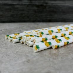 Cheapest ???? BarMan BarConic® "Eco-Friendly" Paper Straws - 7 3/4" Pineapple Design - Packs Of 100 ???? -Bar Products Shop paper straws pineapple bpc 3 700x700