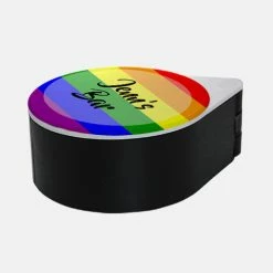 Best deal ⌛ BarMan ADD YOUR NAME - Custom Glass Rimmer Lid - Pride ⌛ -Bar Products Shop pride add your name salt sugar glass rimmer black 700x700