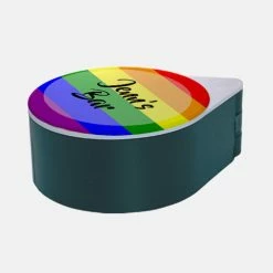 Best deal ⌛ BarMan ADD YOUR NAME - Custom Glass Rimmer Lid - Pride ⌛ -Bar Products Shop pride add your name salt sugar glass rimmer green 700x700