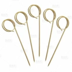 Wholesale ???? BarMan BarConic® Ring Bamboo Cocktail Picks (Pack Of 100) ????