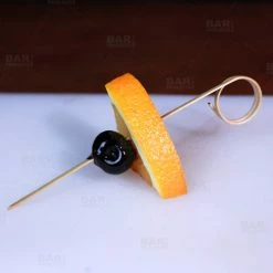 Wholesale ???? BarMan BarConic® Ring Bamboo Cocktail Picks (Pack Of 100) ???? -Bar Products Shop ring top bamboo cocktail pick with garnishes 700x700