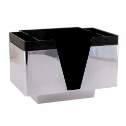 Best Pirce ???? BarMan NAPKIN BAR CADDY - 3 COMPARTMENT- BLACK/CHROME ✔️